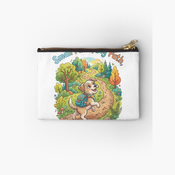 Item preview, Small Paws Big Path Hiking Dog Art designed and sold by Sanan Israyilli.