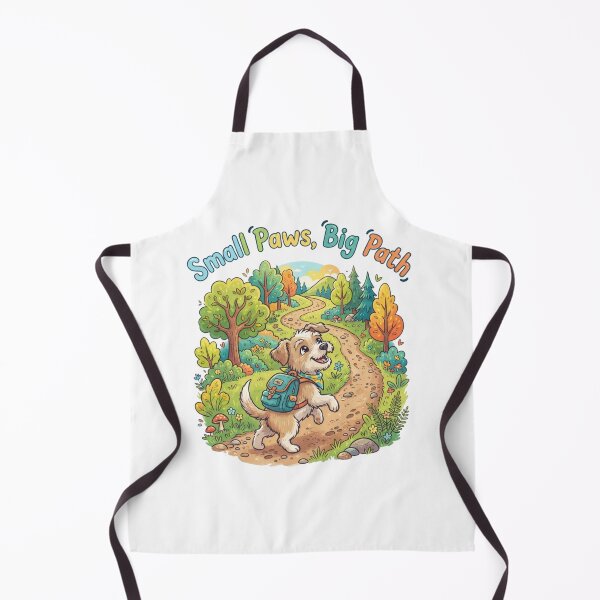 Item preview, Small Paws Big Path Hiking Dog Art designed and sold by Sanan Israyilli.