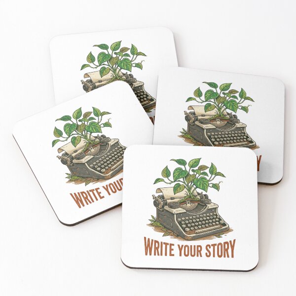 Item preview, Write Your Story Vintage Typewriter Plant Art designed and sold by Sanan Israyilli.