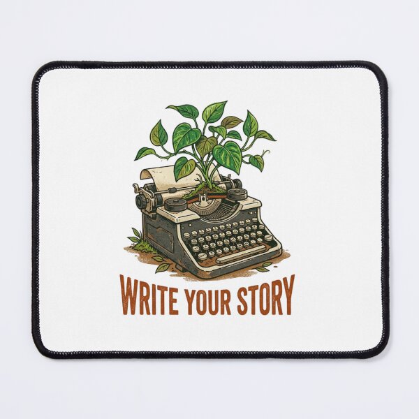 Item preview, Write Your Story Vintage Typewriter Plant Art designed and sold by Sanan Israyilli.