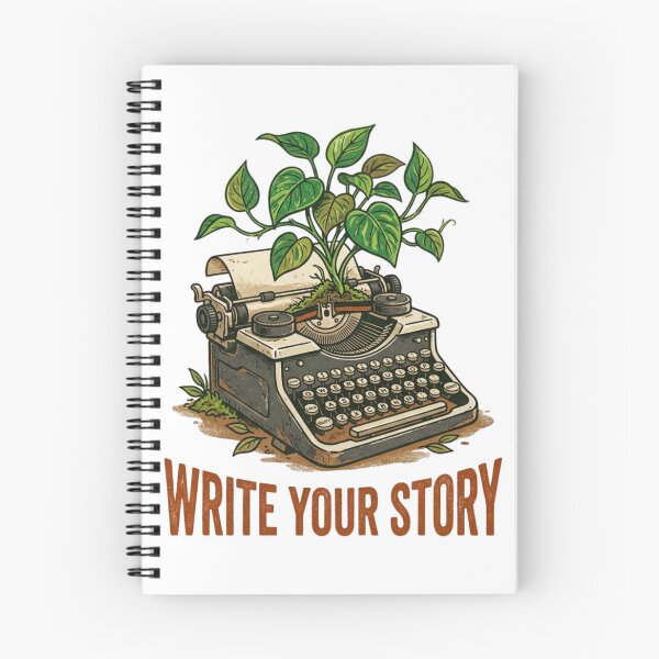Item preview, Write Your Story Vintage Typewriter Plant Art designed and sold by Sanan Israyilli.