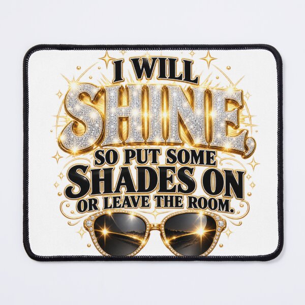 Item preview, I will shine so put some shades or leave the room designed and sold by BlessedKaren.