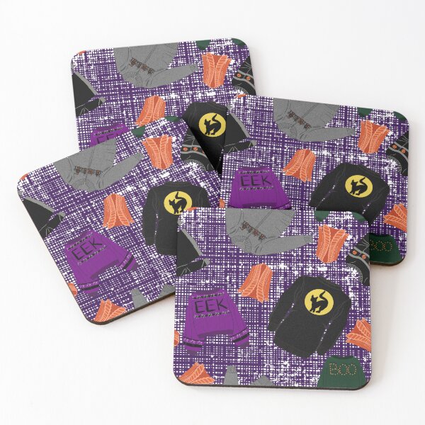 Item preview, Halloween Sweater Season, Purple Burlap Background designed and sold by Purposely Designed.