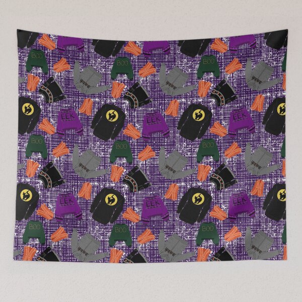 Item preview, Halloween Sweater Season, Purple Burlap Background designed and sold by Purposely Designed.