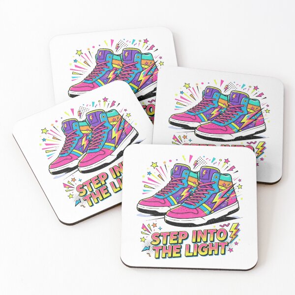 Item preview, Step Into The Light Retro Neon Sneakers Art designed and sold by Sanan Israyilli.