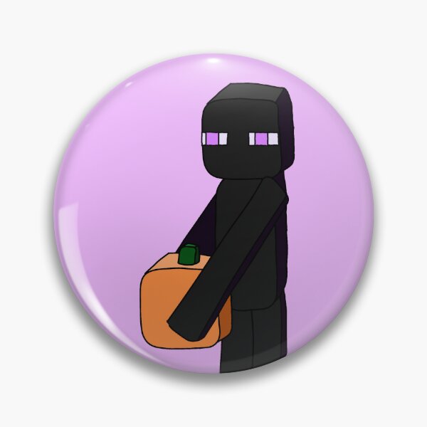 Item preview, Enderman holding Pumpkin - Minecraft Pixel Video Game designed and sold by sonofthesea-x.
