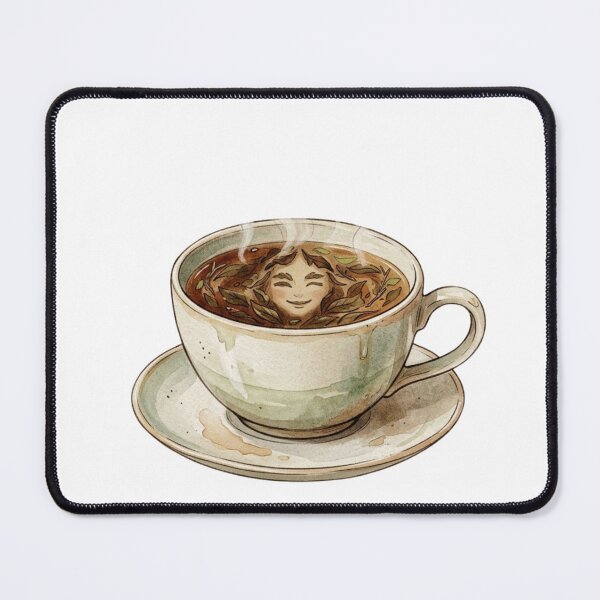 Item preview, Watercolor Tea Spirit Cozy Teacup Art designed and sold by Sanan Israyilli.