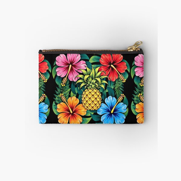 Item preview, Hawaiian Pineapple & Colorful Hibiscus Tropical Pattern designed and sold by Plus91BIRD.