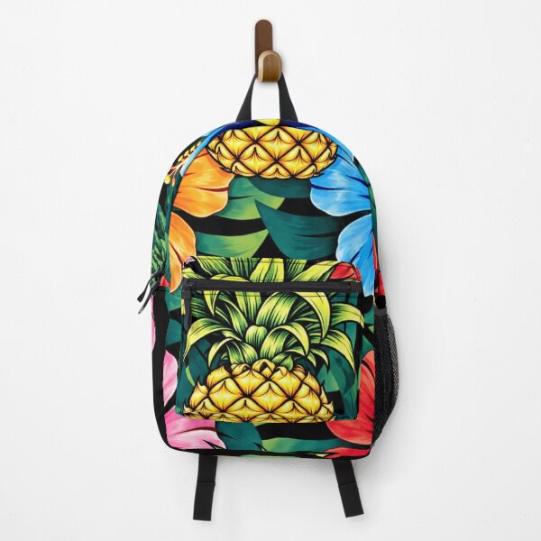 Item preview, Hawaiian Pineapple & Colorful Hibiscus Tropical Pattern designed and sold by Plus91BIRD.