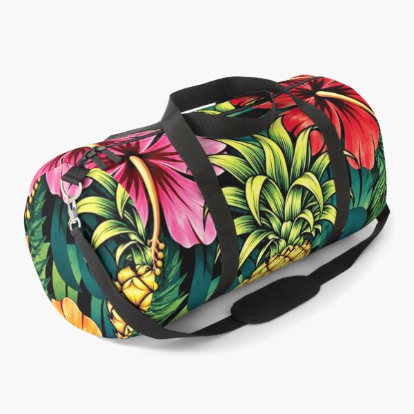 Item preview, Hawaiian Pineapple & Colorful Hibiscus Tropical Pattern designed and sold by Plus91BIRD.