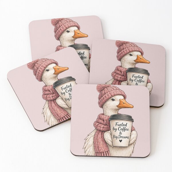 Item preview, Fueled by Coffee and Big Dreams Duck designed and sold by DrAsmaaMohamed.