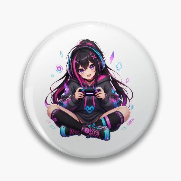 Item preview, Anime Gamer Girl RGB Aesthetic designed and sold by Animepopstudio.