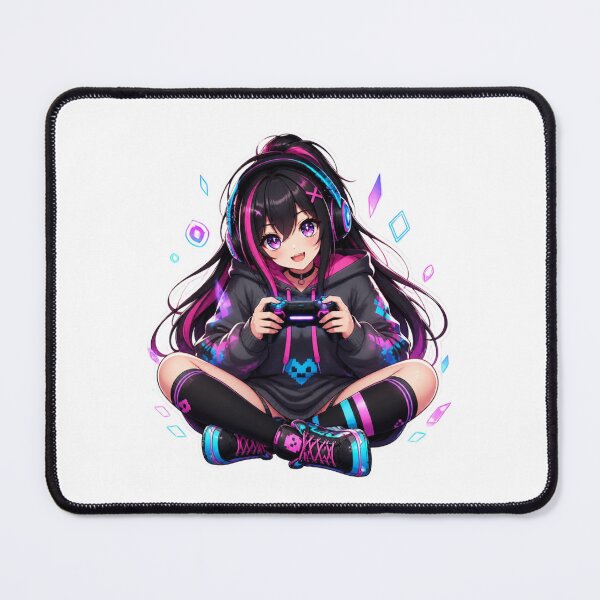 Item preview, Anime Gamer Girl RGB Aesthetic designed and sold by Animepopstudio.