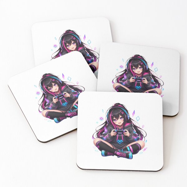 Item preview, Anime Gamer Girl RGB Aesthetic designed and sold by Animepopstudio.