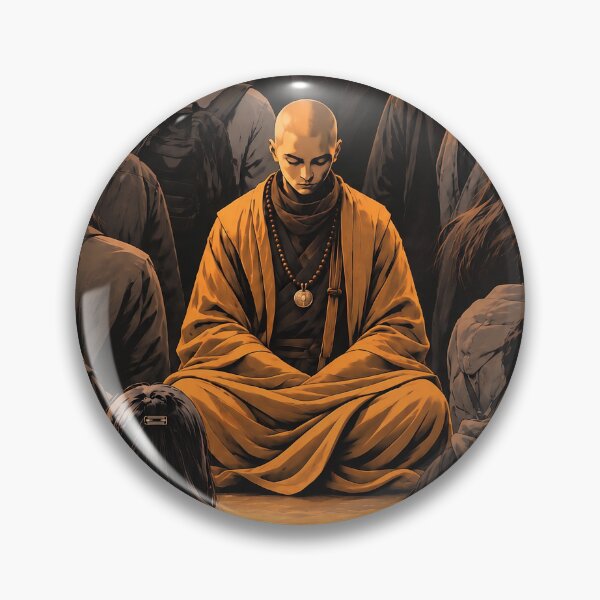 Item preview, Beyond the Noise — Meditating Monk in Urban Crowd designed and sold by SacredLensV.
