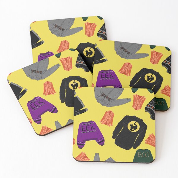 Item preview, Halloween Sweater Season, Yellow Background designed and sold by Purposely Designed.