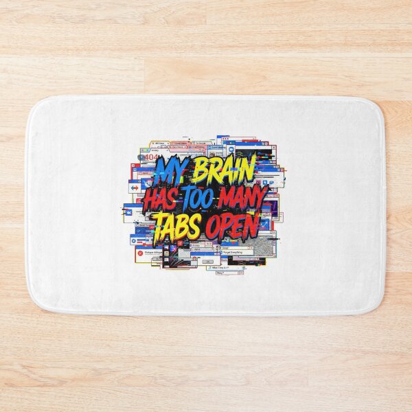 Item preview, My Brain Has Too Many Tabs Open Retro Glitch Art designed and sold by Sanan Israyilli.