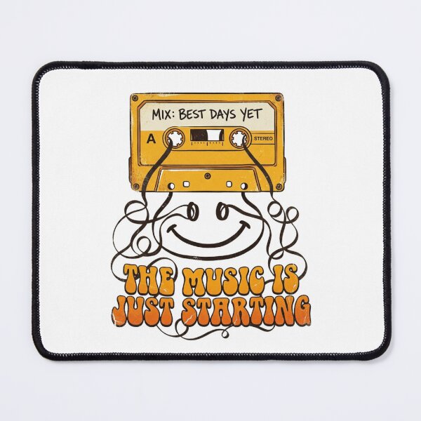 Item preview, The Music Is Just Starting Retro Cassette Art designed and sold by Sanan Israyilli.