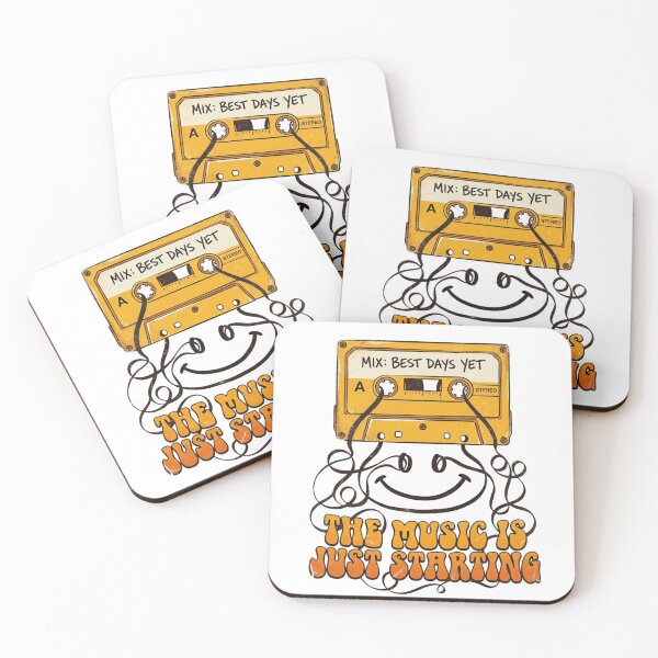 Item preview, The Music Is Just Starting Retro Cassette Art designed and sold by Sanan Israyilli.