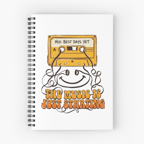 Item preview, The Music Is Just Starting Retro Cassette Art designed and sold by Sanan Israyilli.