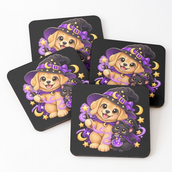 Item preview, Golden Retriever Witch — Magical Best Friends designed and sold by CreationbyVona.