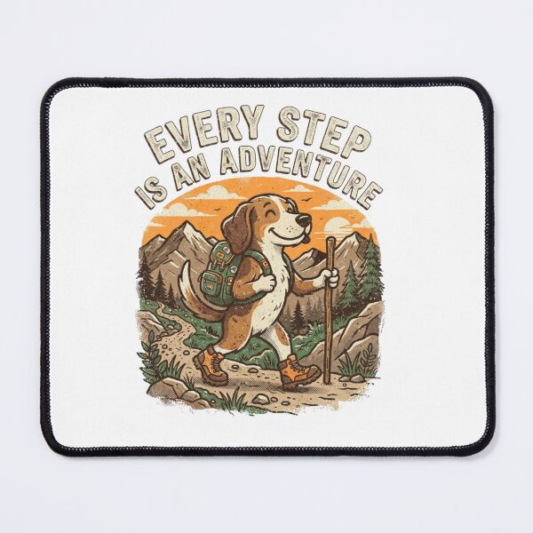 Item preview, Every Step Is An Adventure Hiking Dog Art designed and sold by Sanan Israyilli.