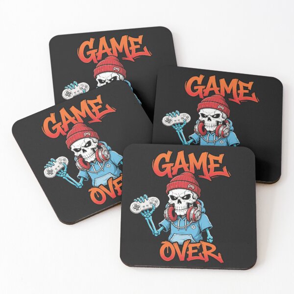 Item preview, Skeleton Gamer “GAME OVER” Street‑Art Hoodie designed and sold by Mindful56.