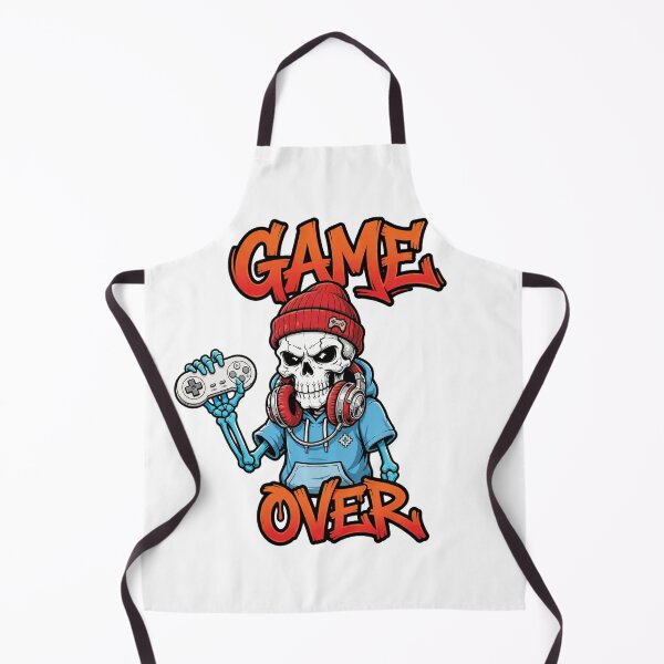 Item preview, Skeleton Gamer “GAME OVER” Street‑Art Hoodie designed and sold by Mindful56.