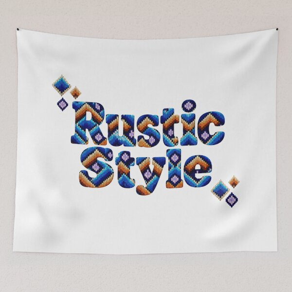 Item preview, Rustic Style Geometric Folk Textile Design designed and sold by DansCreations42.