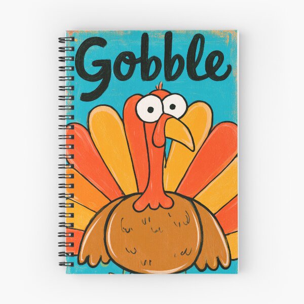Item preview, Gobble Thanksgiving Turkey with Colorful Feathers and Playful Cartoon Charm designed and sold by OlfactoART Studio.
