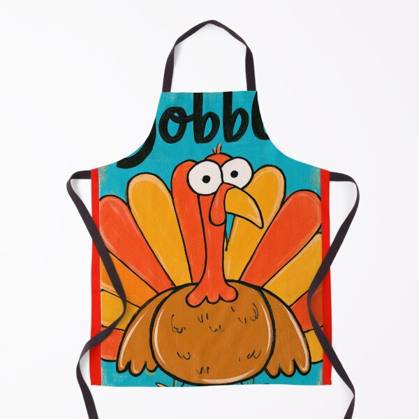Item preview, Gobble Thanksgiving Turkey with Colorful Feathers and Playful Cartoon Charm designed and sold by OlfactoART Studio.