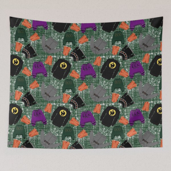 Item preview, Halloween Sweater Season, Green Burlap Background designed and sold by Purposely Designed.