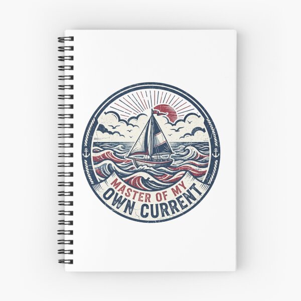 Item preview, Master Of My Own Current Vintage Sailboat Art designed and sold by Sanan Israyilli.