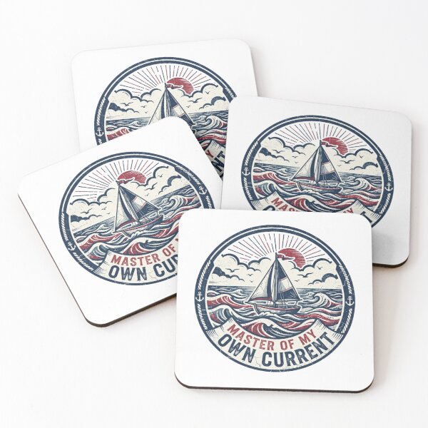 Item preview, Master Of My Own Current Vintage Sailboat Art designed and sold by Sanan Israyilli.
