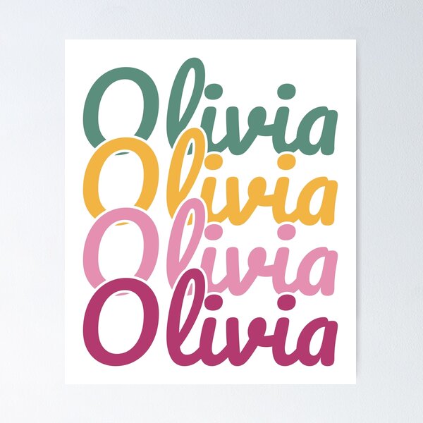 Item preview, Olivia Meaning Olive Tree – Retro Groovy Name Design designed and sold by chessnegocios.