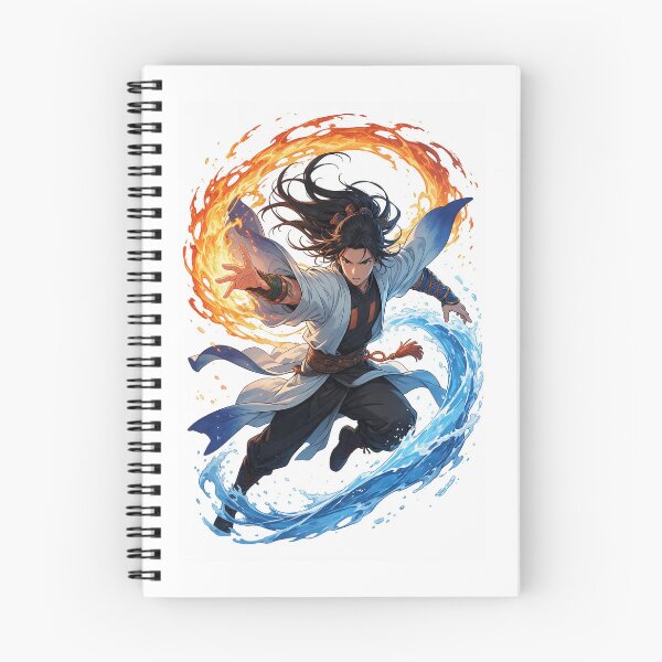 Item preview,  Elemental Fire and Water Warrior - Fantasy Bending Art designed and sold by Ahmeddoma.