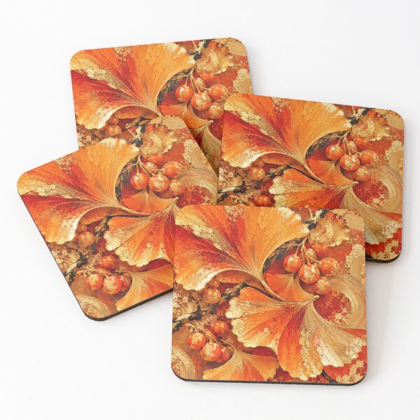 Item preview, Ginkgo Autumn Earthly Gold Textured designed and sold by scicilysimonee.