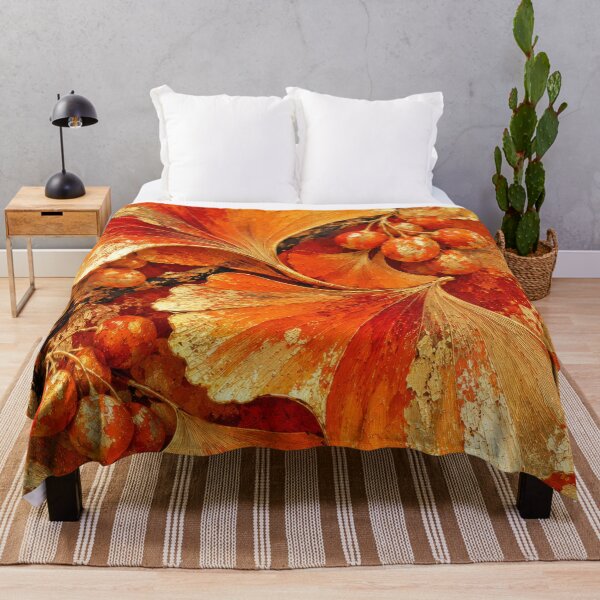 Item preview, Ginkgo Autumn Earthly Gold Textured designed and sold by scicilysimonee.