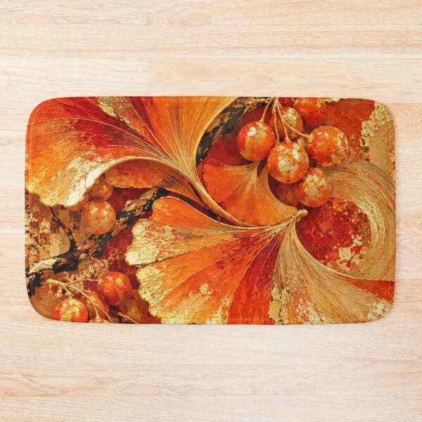 Item preview, Ginkgo Autumn Earthly Gold Textured designed and sold by scicilysimonee.