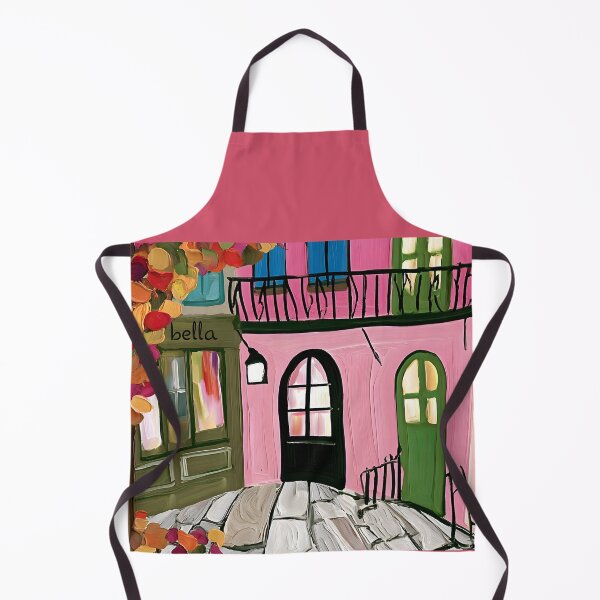 Item preview, Charming Autumn Street Scene with Colorful Architecture, Cafes and Warm Fall Foliage designed and sold by OlfactoART Studio.