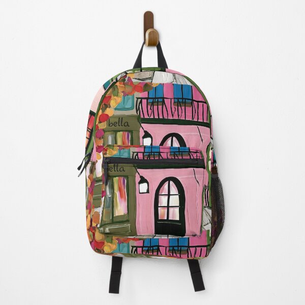 Item preview, Charming Autumn Street Scene with Colorful Architecture, Cafes and Warm Fall Foliage designed and sold by OlfactoART Studio.