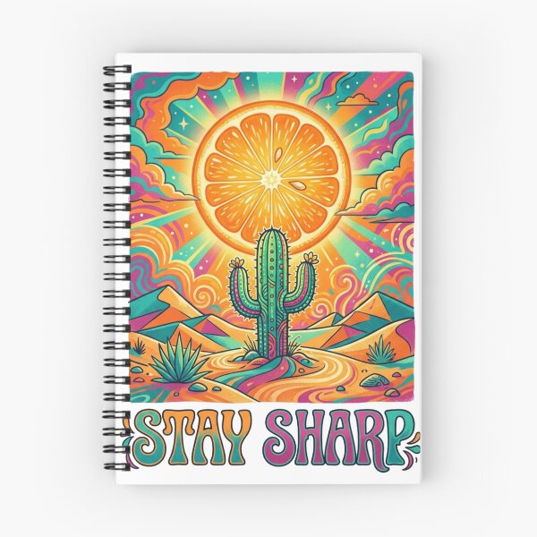 Item preview, Stay Sharp Groovy Psychedelic Cactus Art designed and sold by Sanan Israyilli.