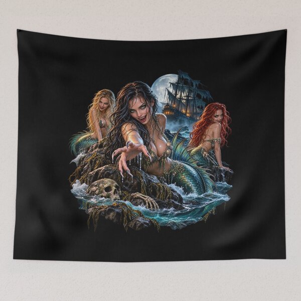 Item preview, Deadly Sirens – Dark Mermaid Fantasy & Mythical Sea Art designed and sold by Classic Chaos Creations.