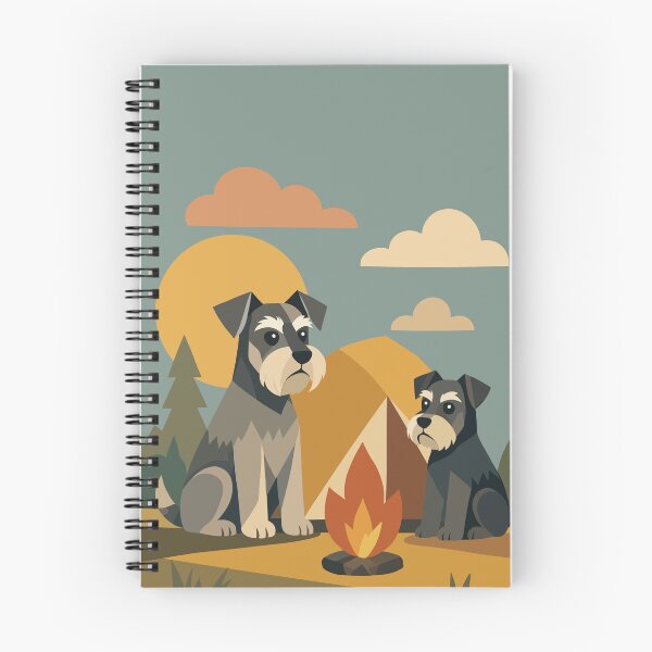 Item preview, Miniature Schnauzers Camping designed and sold by Ghost on Toast.