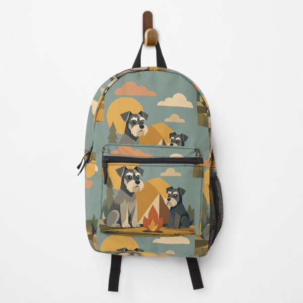 Item preview, Miniature Schnauzers Camping designed and sold by Ghost on Toast.