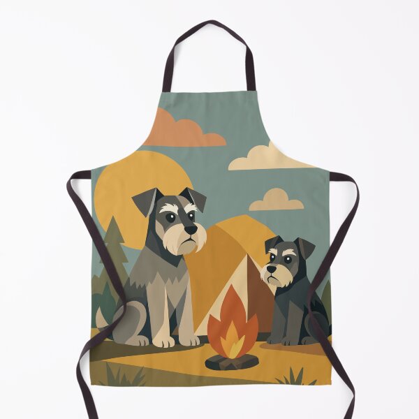 Item preview, Miniature Schnauzers Camping designed and sold by Ghost on Toast.