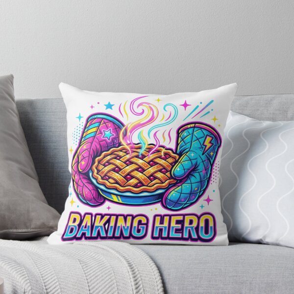 Item preview, Baking Hero Neon Retro Pop Art Pie designed and sold by Sanan Israyilli.