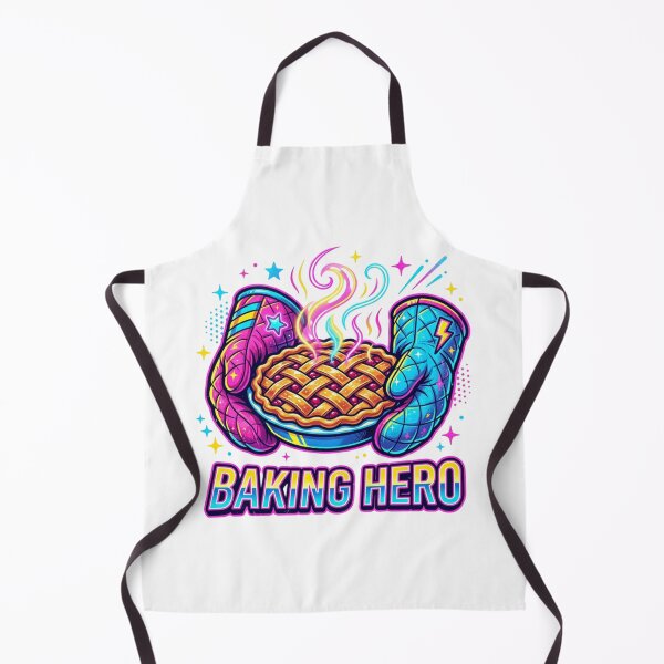 Item preview, Baking Hero Neon Retro Pop Art Pie designed and sold by Sanan Israyilli.