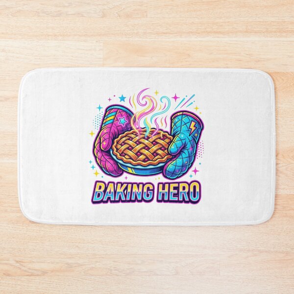 Item preview, Baking Hero Neon Retro Pop Art Pie designed and sold by Sanan Israyilli.