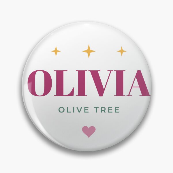 Item preview, Olivia Meaning Olive Tree – Cute Badge Name Design designed and sold by chessnegocios.